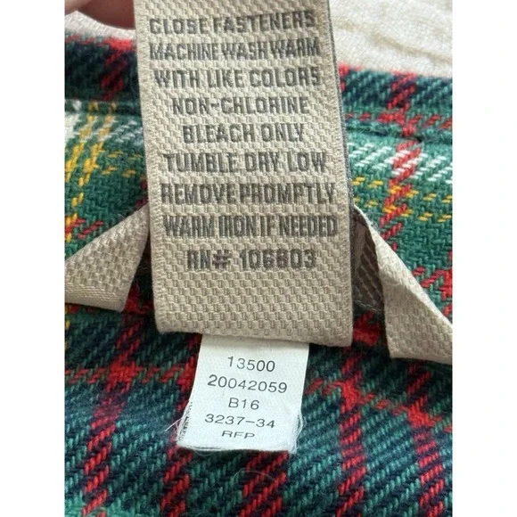 Duluth Trading Co Flapjack Flannel Shirt Jac Shacket Womens Large Green Plaid - Picture 4 of 6